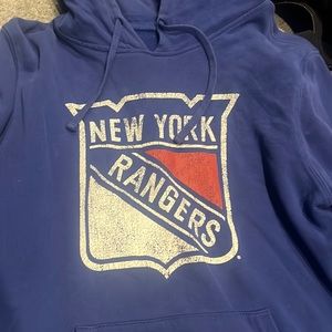 NY RANGERS WORN HOODIE